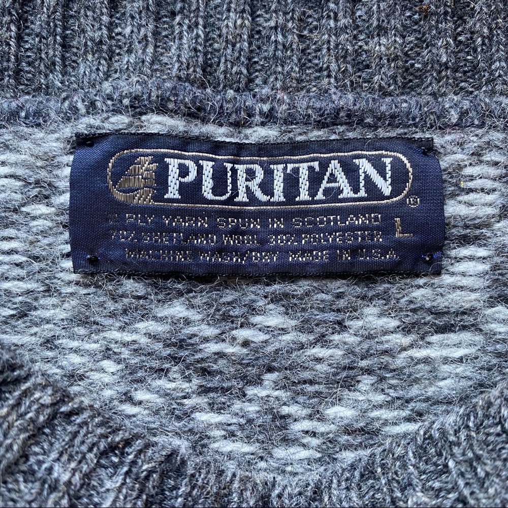 Vintage Oversized Wool Knit Sweater Scotland - Picture 3 of 4